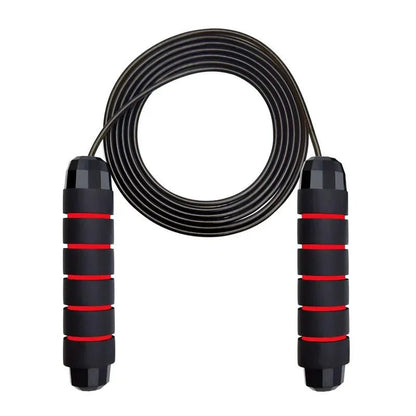 With Ball Bearings Adjustable Tangle - Free Speed Wire Jump Rope Workout with Foam Handles for Fitness Home Workouts and Slim Body - 𝐃𝐔𝐕𝐋𝐀𝐒𝐇𝐎𝐏