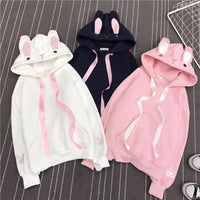 Women Cute Bunny Hoodie Long Sleeve Hoodie Lovely Female Rabbit Hoody Sweatshirts Loose Size Lovely Cotton Treetwear - 𝐝𝐮𝐯𝐥𝐚𝐬𝐡𝐨𝐩.𝐜𝐨𝐦