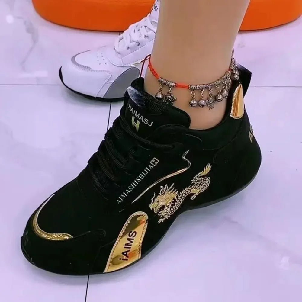 Women Designer Sneakers 2024 Summer Leather Waterproof Casual Sports Shoes Women Lightweight Breathable Non - slip Platform Shoes - 𝐃𝐔𝐕𝐋𝐀𝐒𝐇𝐎𝐏