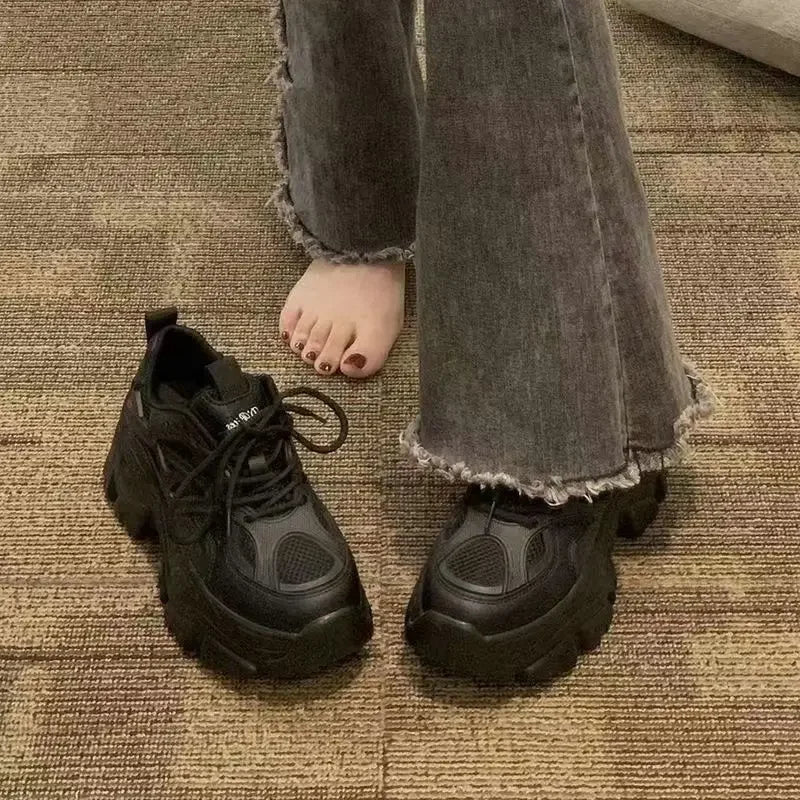 Women's Casual Thick Bottom Net Surface Forest System Dad Shoes Spring Summer New Style Versatile Trendy Casual Shoes - 𝐃𝐔𝐕𝐋𝐀𝐒𝐇𝐎𝐏