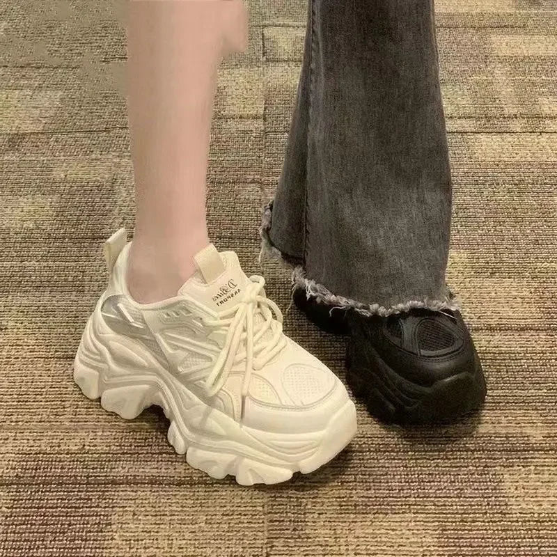 Women's Casual Thick Bottom Net Surface Forest System Dad Shoes Spring Summer New Style Versatile Trendy Casual Shoes - 𝐃𝐔𝐕𝐋𝐀𝐒𝐇𝐎𝐏