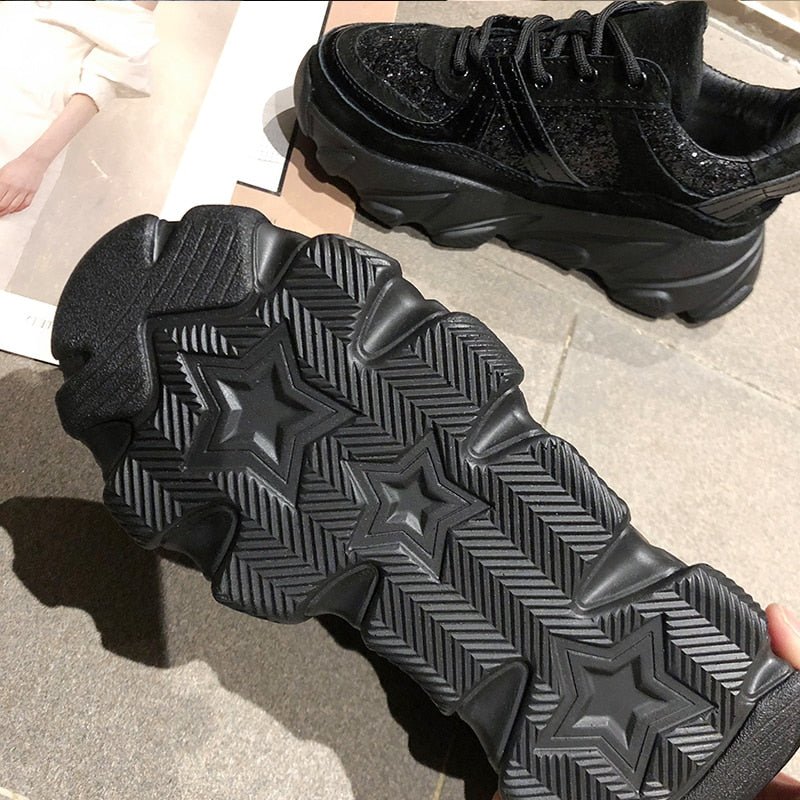 Womens Sneakers Trainers Platform Wedges Chunky Sneakers Black Sneakers Women Casual Shoes Woman Baskets chaussures femme - 𝐝𝐮𝐯𝐥𝐚𝐬𝐡𝐨𝐩.𝐜𝐨𝐦