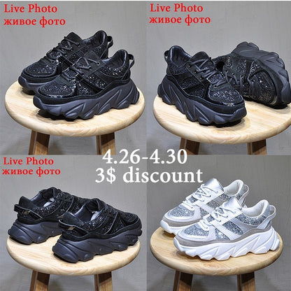 Womens Sneakers Trainers Platform Wedges Chunky Sneakers Black Sneakers Women Casual Shoes Woman Baskets chaussures femme - 𝐝𝐮𝐯𝐥𝐚𝐬𝐡𝐨𝐩.𝐜𝐨𝐦