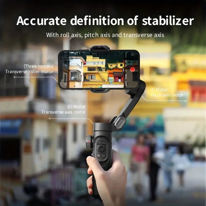 XE 3 - Axis Handheld Gimbal Stabilizer Foldable Smartphone Cellphone Video Record Vlog PTZ Stabilizer For IPhone Xiaomi Sa - 𝐃𝐔𝐕𝐋𝐀𝐒𝐇𝐎𝐏
