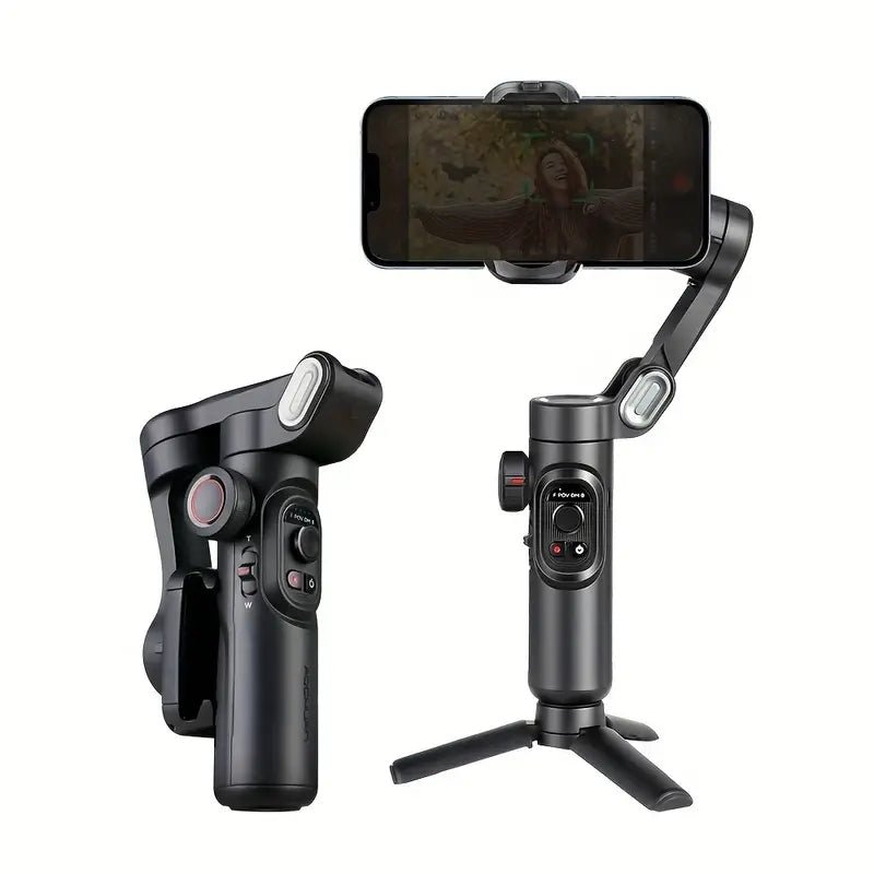 XE 3 - Axis Handheld Gimbal Stabilizer Foldable Smartphone Cellphone Video Record Vlog PTZ Stabilizer For IPhone Xiaomi Sa - 𝐃𝐔𝐕𝐋𝐀𝐒𝐇𝐎𝐏